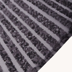 Sequin Napkins 20"x20" Black - Diamond Pattern Reusable Napkin