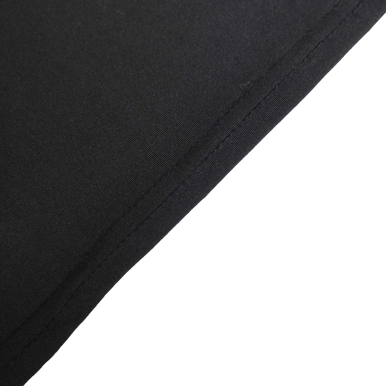 Stretch Spandex Chair Cover Black for Folding Chairs - Reusable & Wrinkle-Resistant 160GSM Fitted Slipcover for a Polished Look