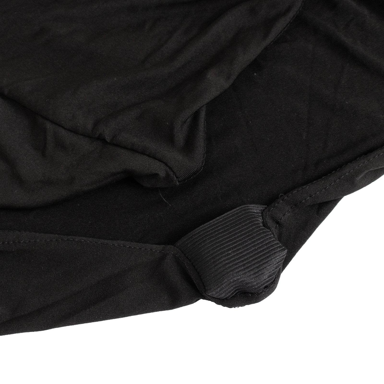 Spandex Chair Cover Madrid Style for Banquet Chairs Black - Stylish Stretch 180GSM Fitted Slipcover