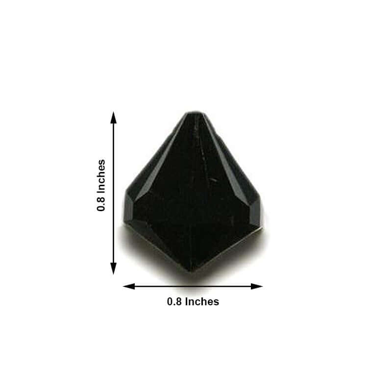 240 PCS Acrylic Teardrop Crystals Black - Lightweight Chandelier Raindrop Crystals for Crafting Hanging Decorations & Classy Displays 20MM