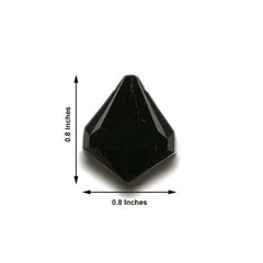 240 PCS Acrylic Teardrop Crystals Black - Lightweight Chandelier Raindrop Crystals for Crafting Hanging Decorations & Classy Displays 20MM