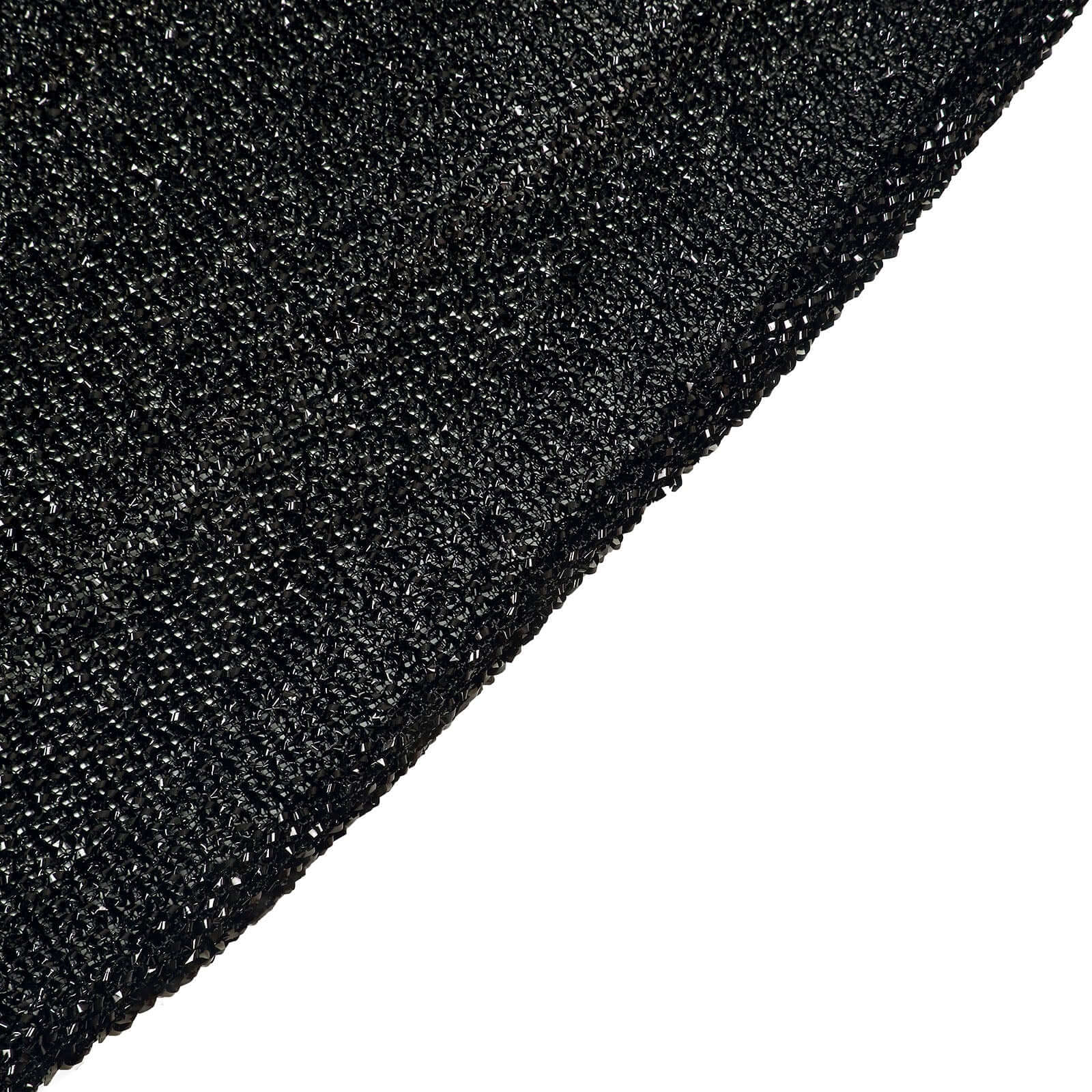 8ftx7ft Black Metallic Shimmer Tinsel Spandex Hexagon Wedding Arbor Cover, 2-Sided Backdrop