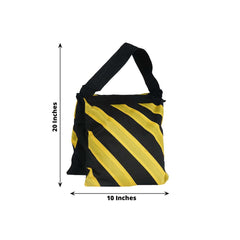 4 Pack Heavy Duty Black Yellow Sand Saddle Bag For Backdrop Stands