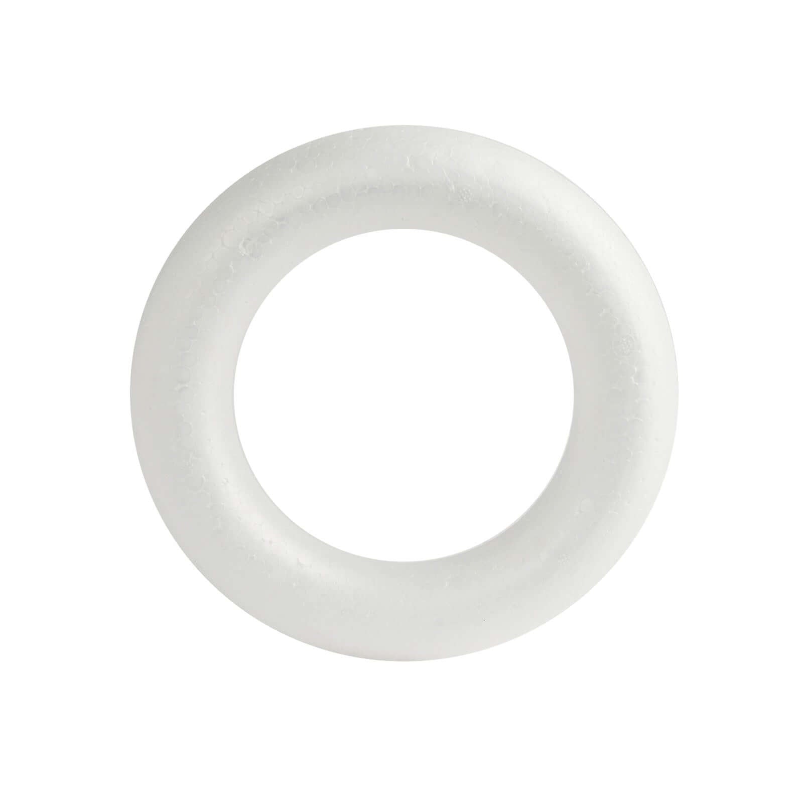 12 Pack 8" White Styrofoam Ring, Foam Circle Hoop For DIY Crafts
