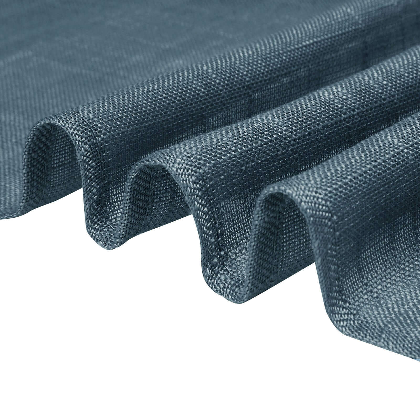 5 Pack Faux Linen 20"x20" Napkins Blue - Slubby Textured & Wrinkle Resistant Cloth Napkins