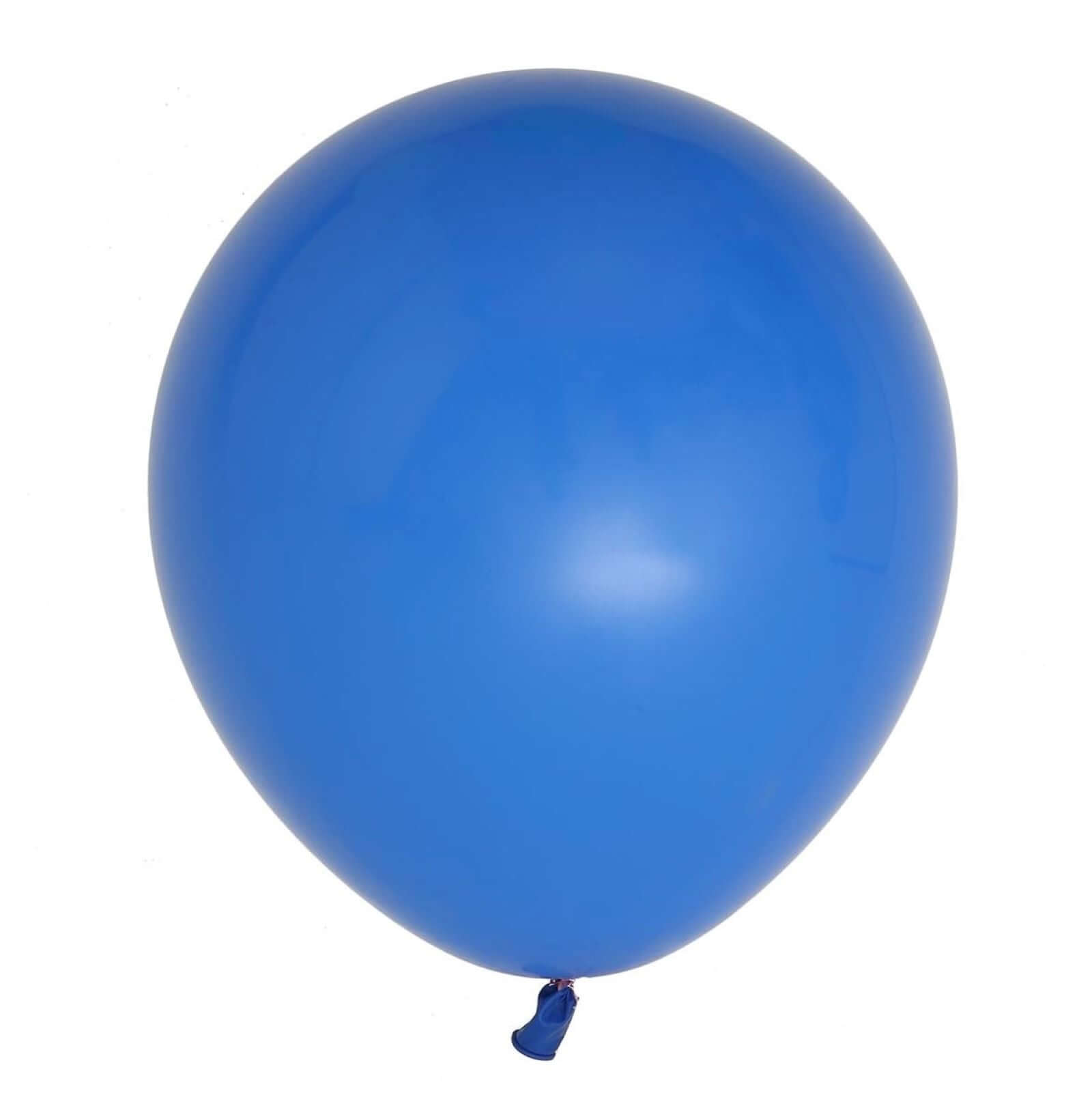 10 Pack 18" Matte Pastel Royal Blue Helium Air Latex Party Balloons