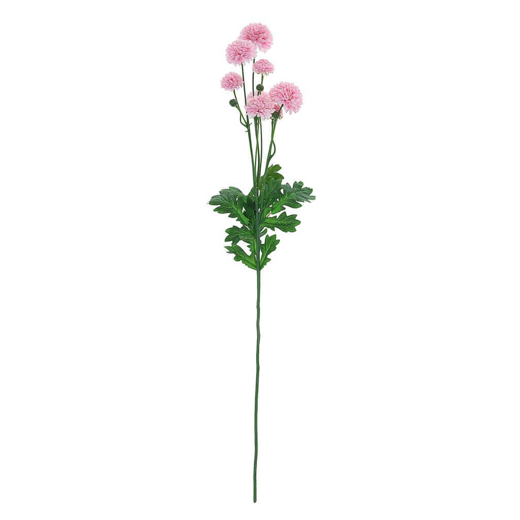 2 Bushes 33" Blush Artificial Mums Spray, Faux Chrysanthemum Flower Bouquet