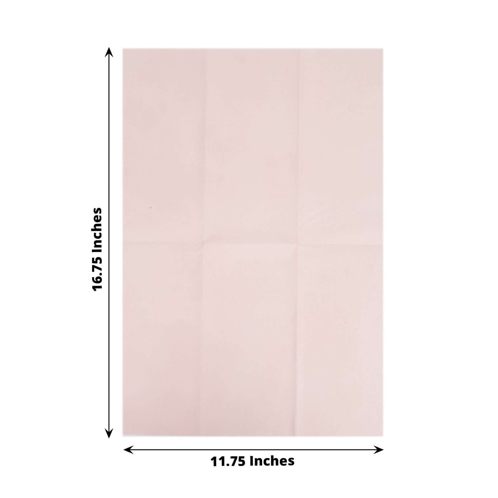 20-Pack Paper Linen-Like Napkins Blush - Disposable Hygienic Airlaid Guest Towels 8.5"x4"