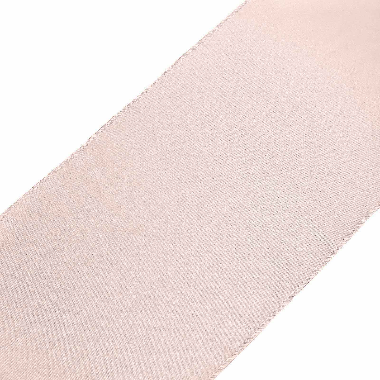 Polyester 12"x108" Table Runner Blush - Durable & Wrinkle-Resistant Table Decor