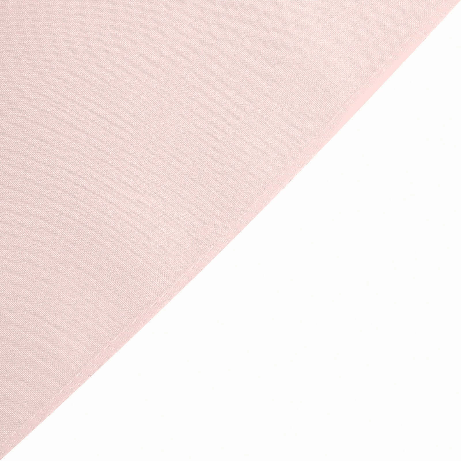 Fitted Polyester 96"x30" Rectangle Tablecloth Blush - Durable and Easy to Maintain Table Cover