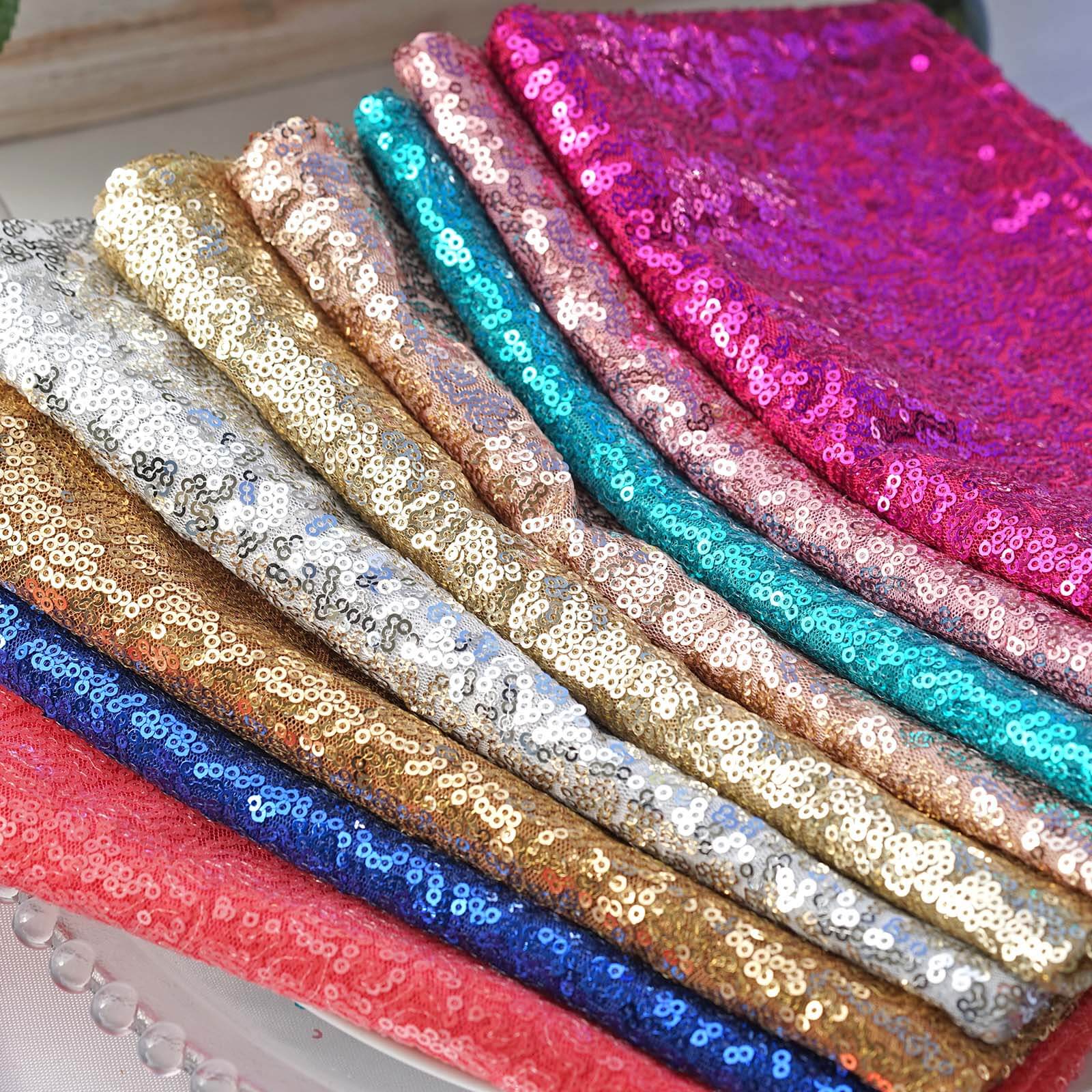 Sequin 20"x20" Napkin Royal Blue - Shimmering Dinner Napkin