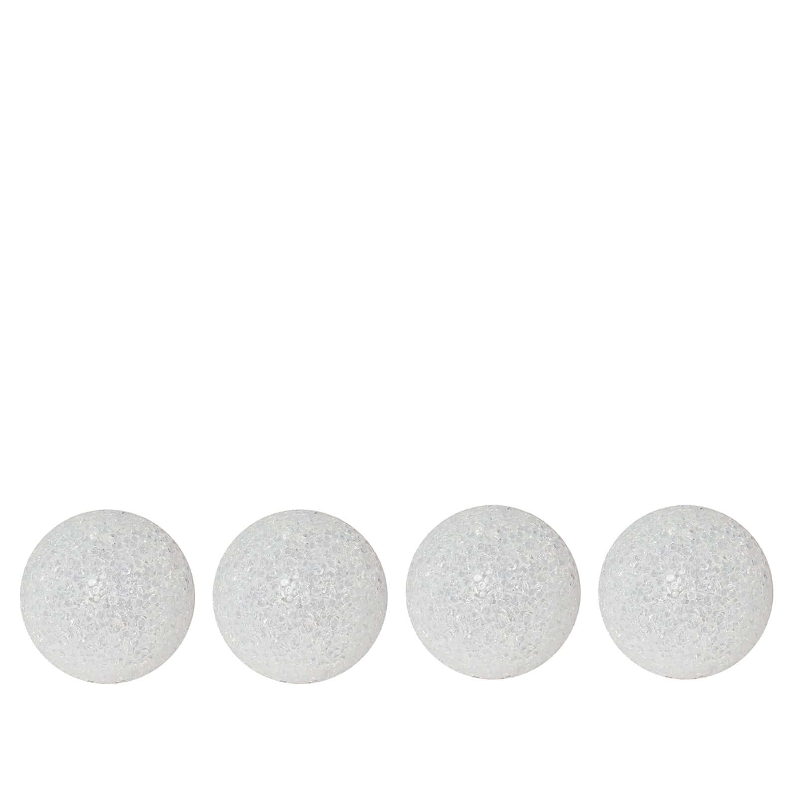 4-Pack LED Mini Light Globes Color Changing - Battery Operated Ball Centerpiece Fillers 3"