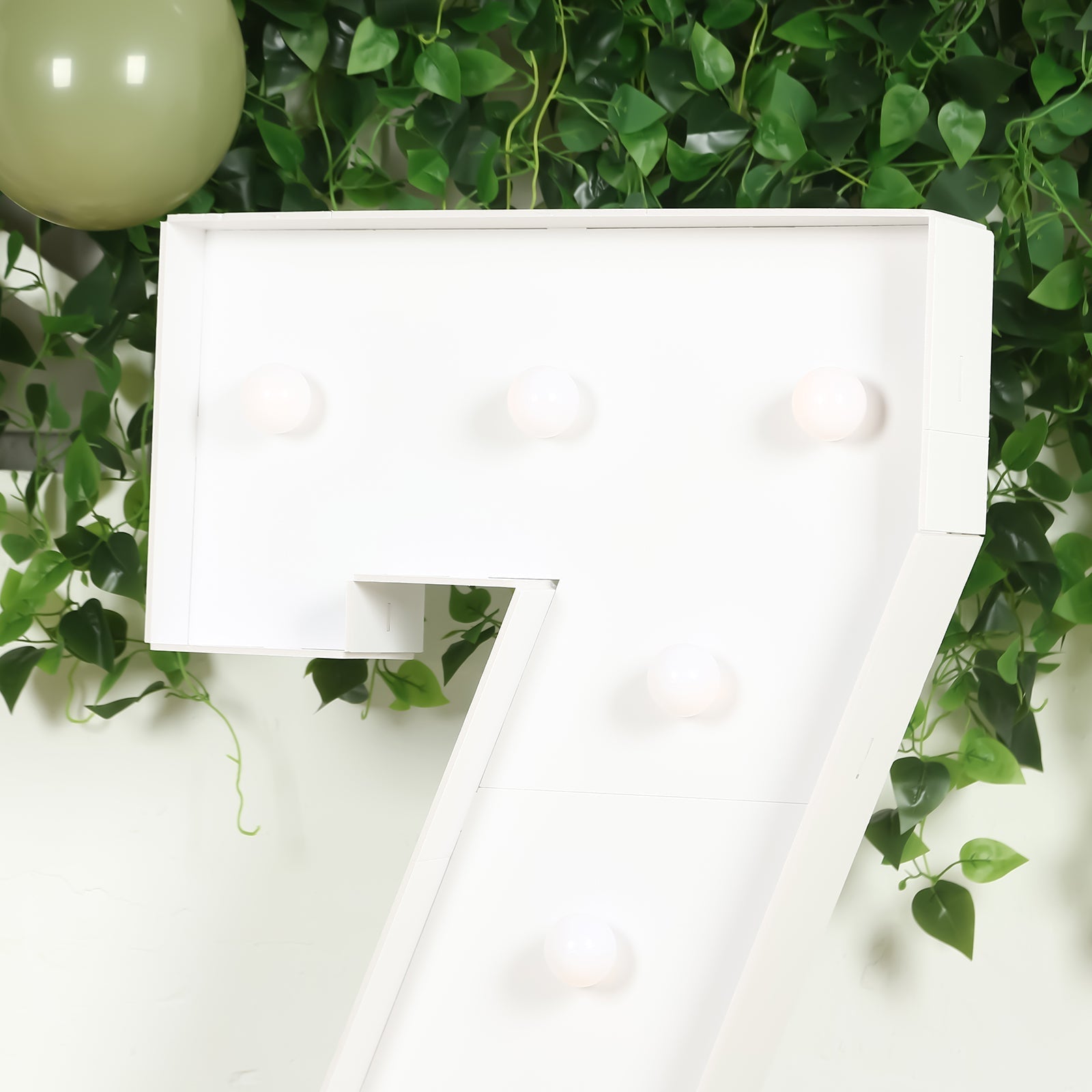 Giant LED Marquee Light Up Letter "Z", White 4ft Pre-Cut Foam Board with 10 Warm White Battery Operated LEDs, Glue Gun and Sticks