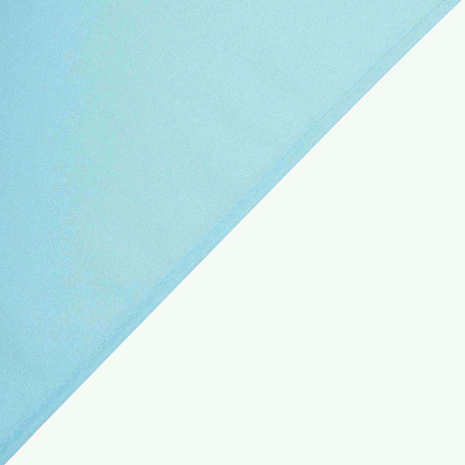 Polyester Square 90"x90" Tablecloth Light Blue - Wrinkle-Resistant & Durable Table Cover