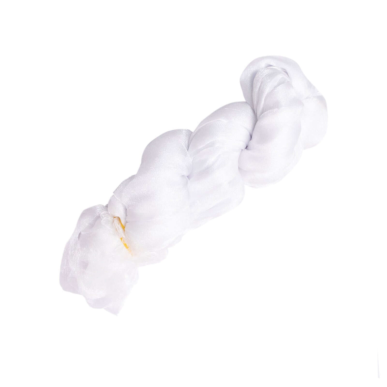 5 Pack Crinkled Organza 21"x21" Napkins White - Classy Rustic Style Dinner & Party Napkins