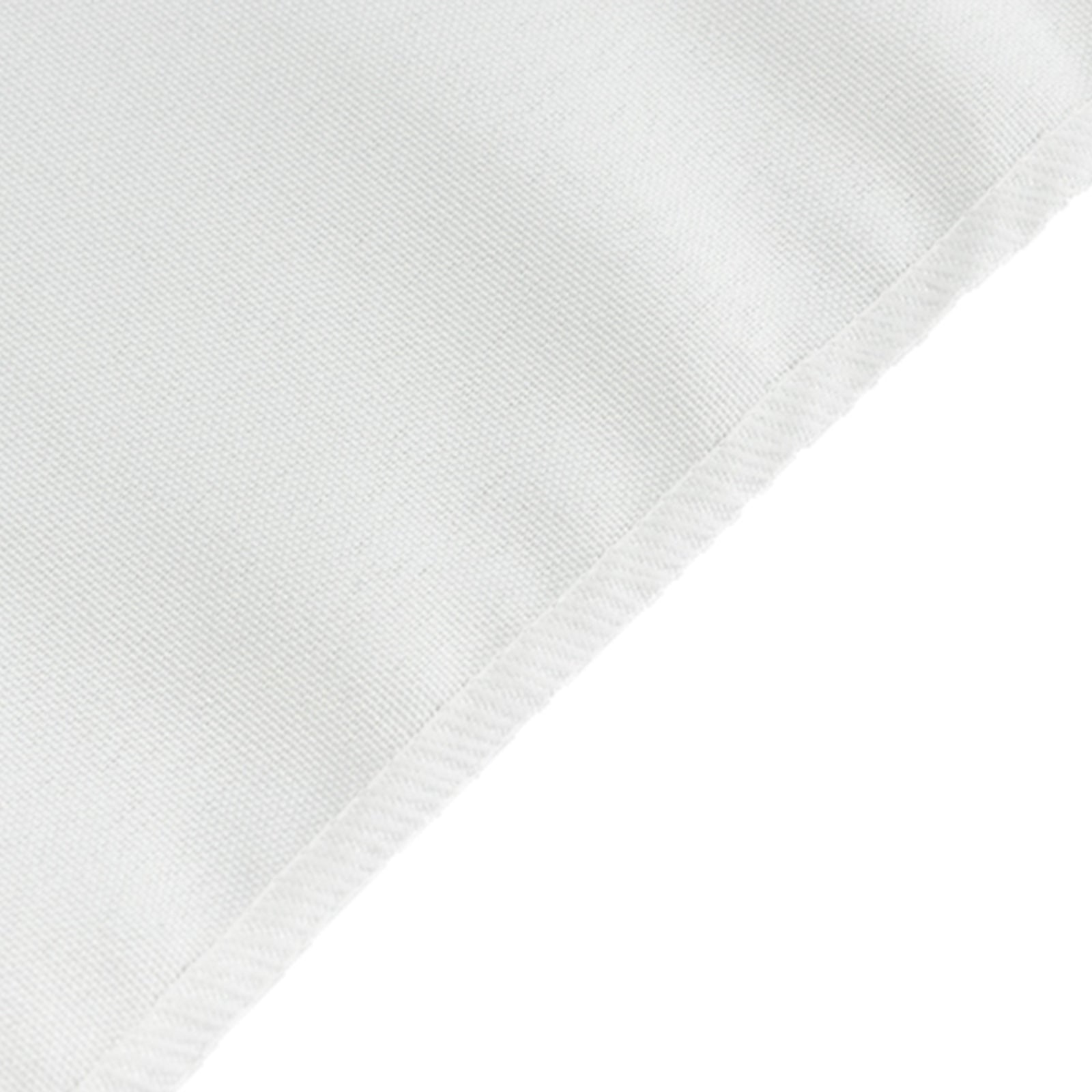 Fitted Polyester 72"x30" Rectangle Tablecloth White with Open Back Design - Easy to Maintain and Wrinkle-Resistant Table Cover for Trade Shows & Displays