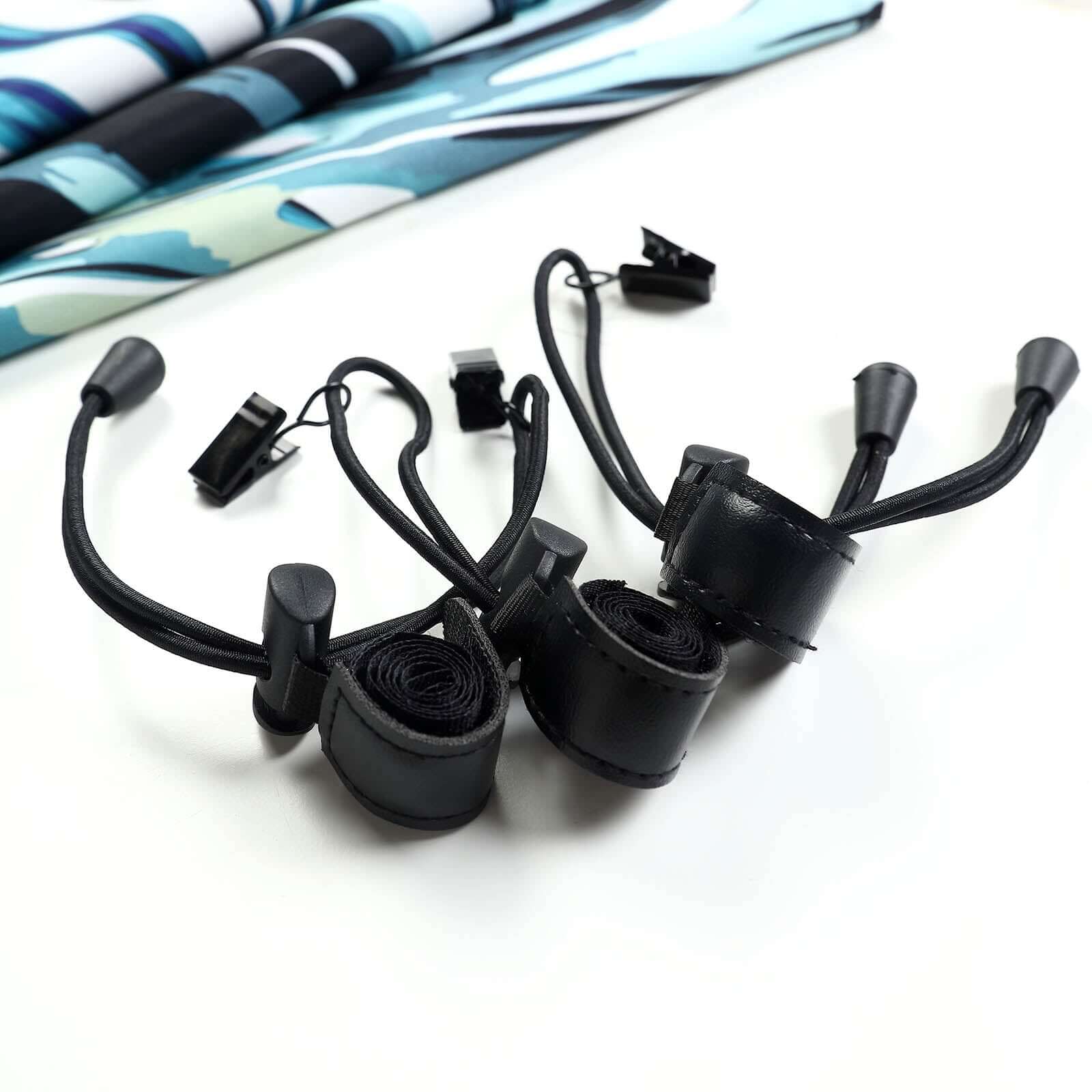 8 Pack 16" Elastic String Photography Backdrop Clamps, Holder Clips