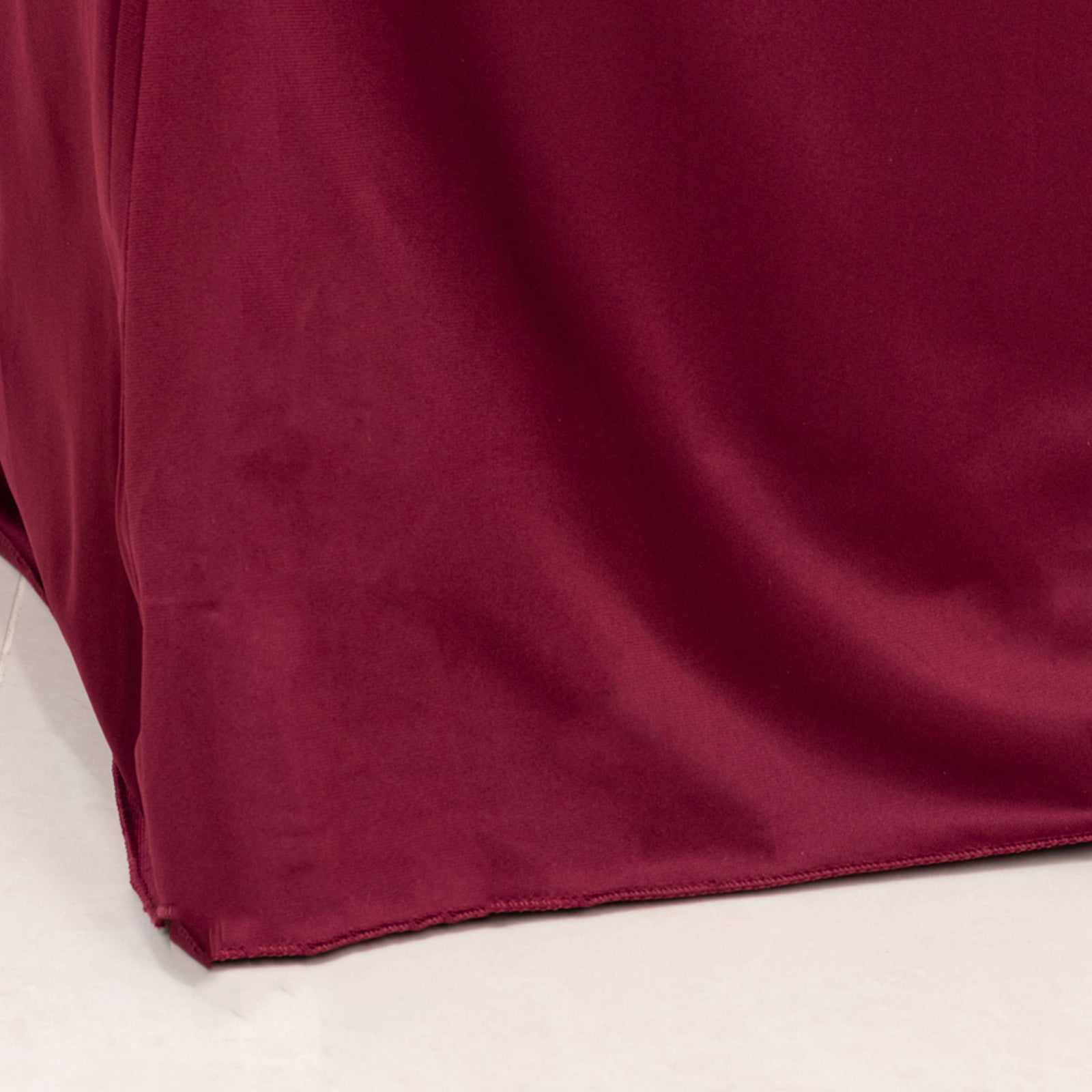 Scuba Stretch Chair Cover Burgundy for Banquet Chairs Slim Fit Design - Wrinkle Free and Durable Slipcover