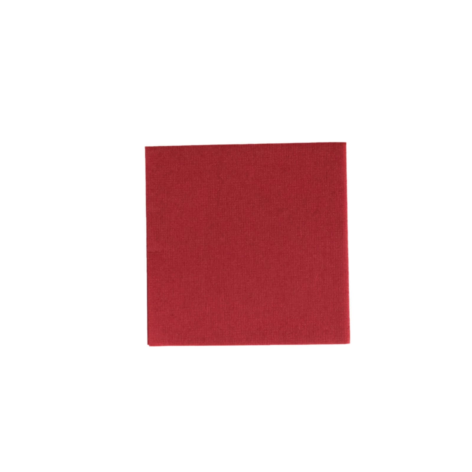 20-Pack Paper Linen-Like Cocktail Napkins Burgundy - Disposable 5"x5" Airlaid Soft Napkins