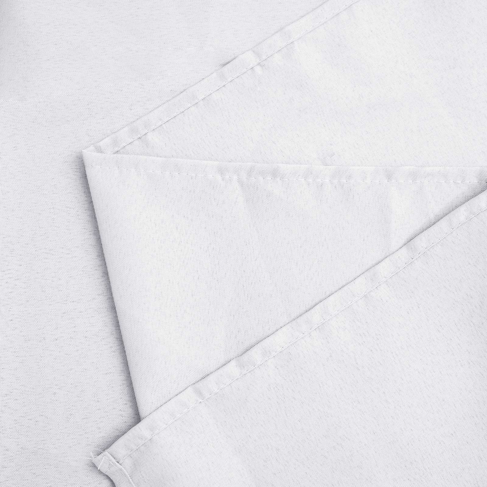 Polyester 120" Round Tablecloth White - Seamless Wrinkle-Resistant Design for Weddings