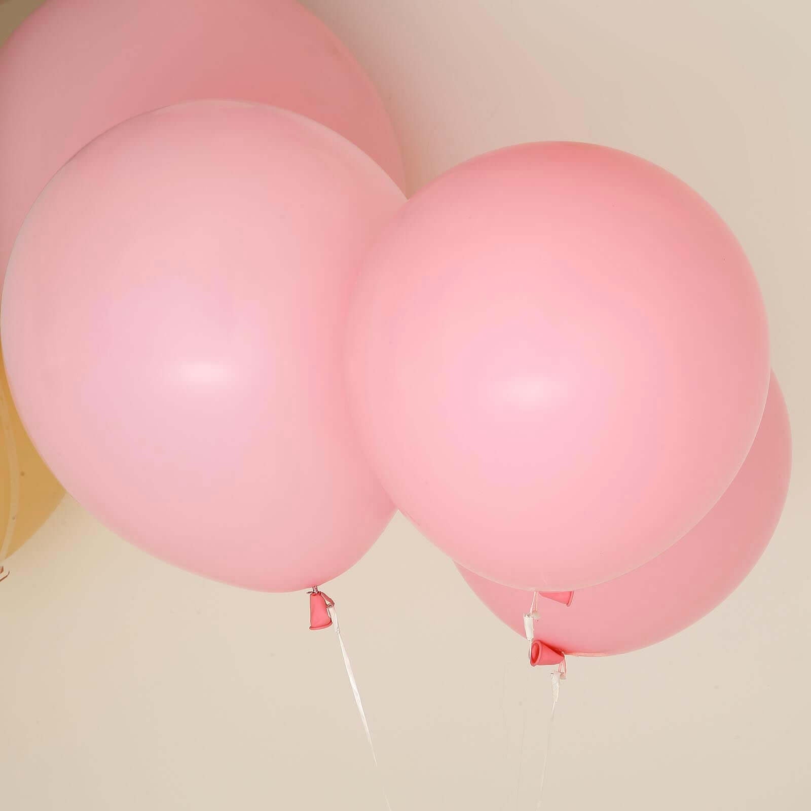 10 Pack 18" Matte Pastel Blush Helium or Air Latex Party Balloons