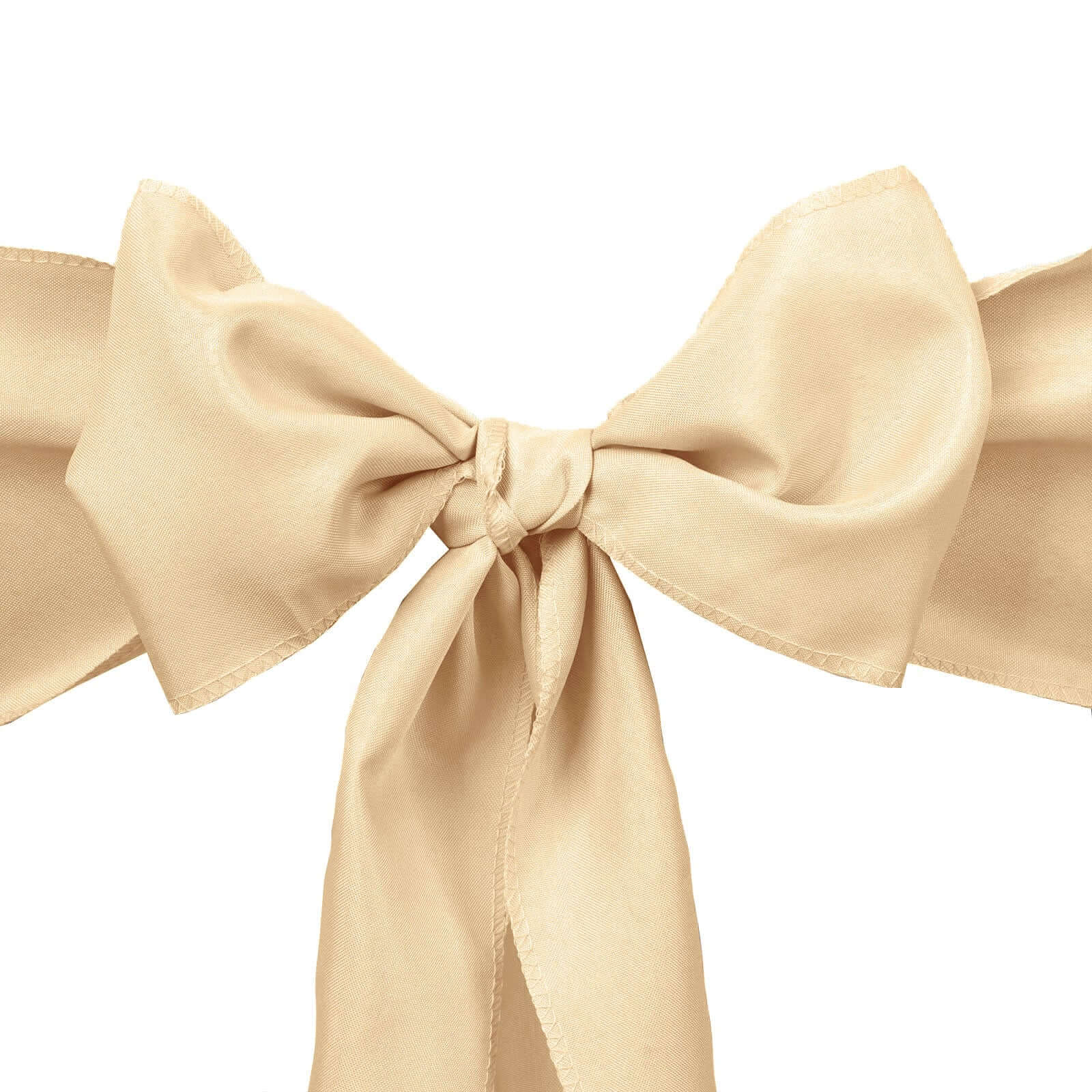 5 Pack Polyester Chair Sashes Champagne 6"x108"