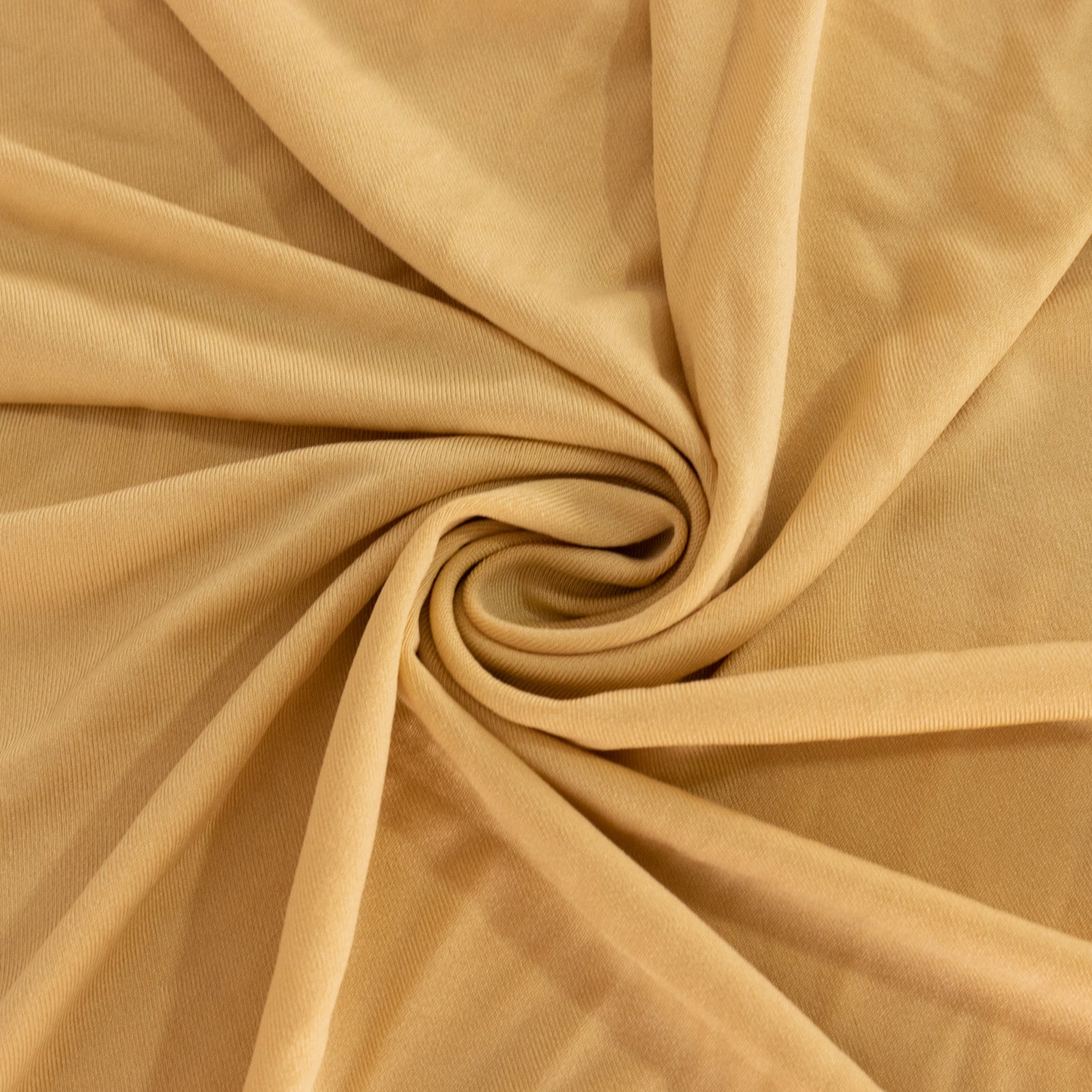 Spandex 33"-36" Round Cocktail Table Cover Champagne - Easy to Maintain Stretch Fitted Highboy Tablecloth