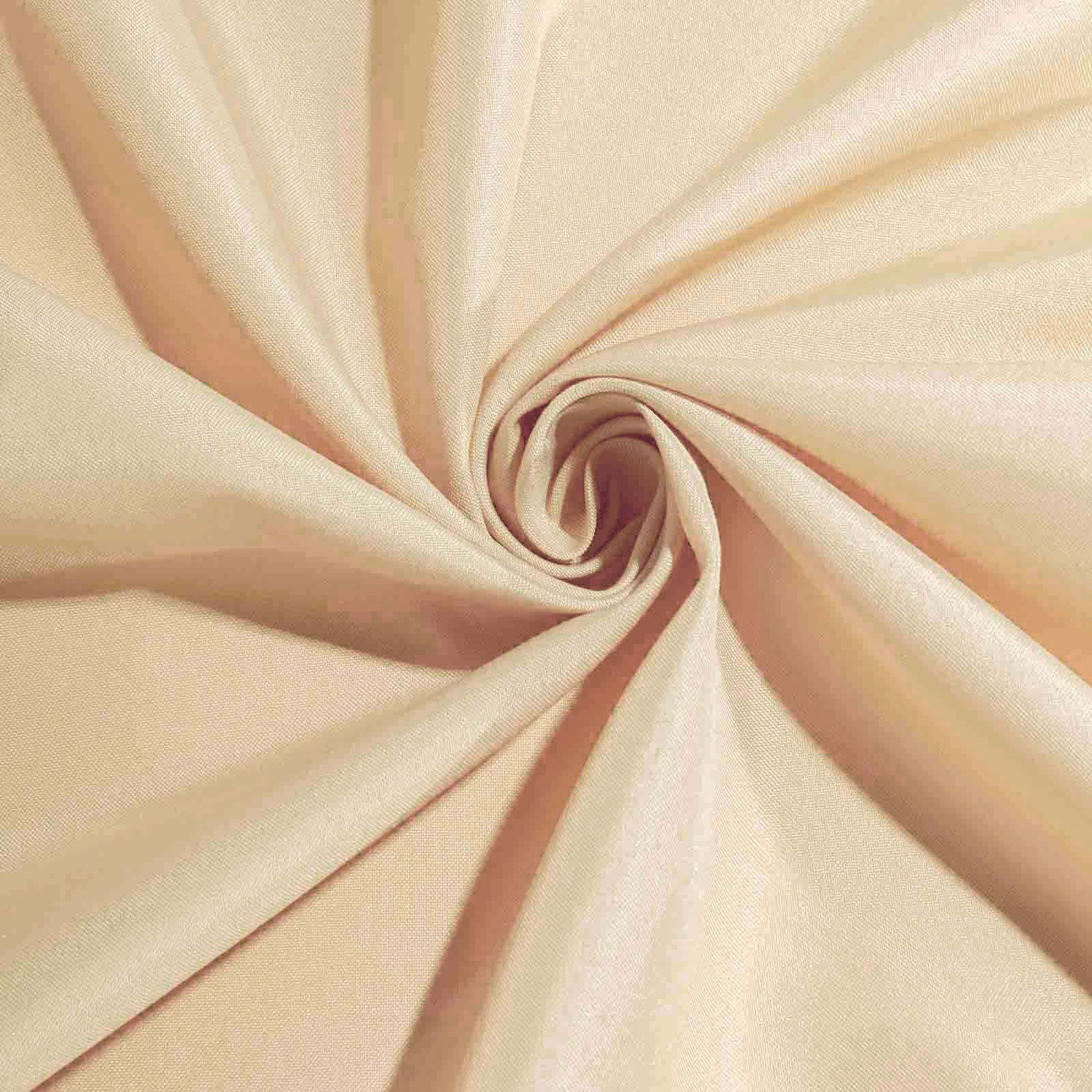 5 Pack Polyester Chair Sashes Champagne 6"x108"