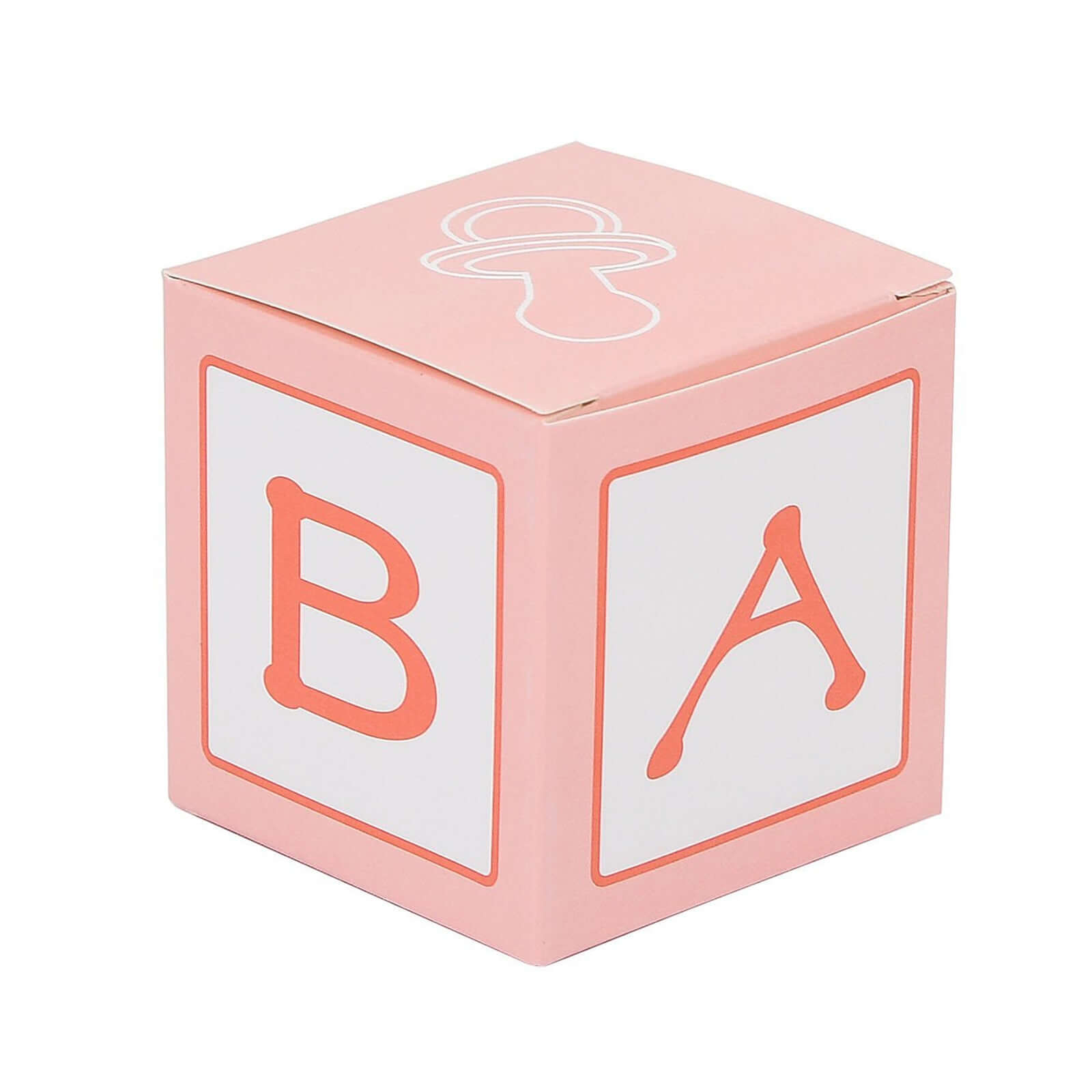 25 Pack 2" Pink Baby Shower Party Favor Candy Gift Boxes