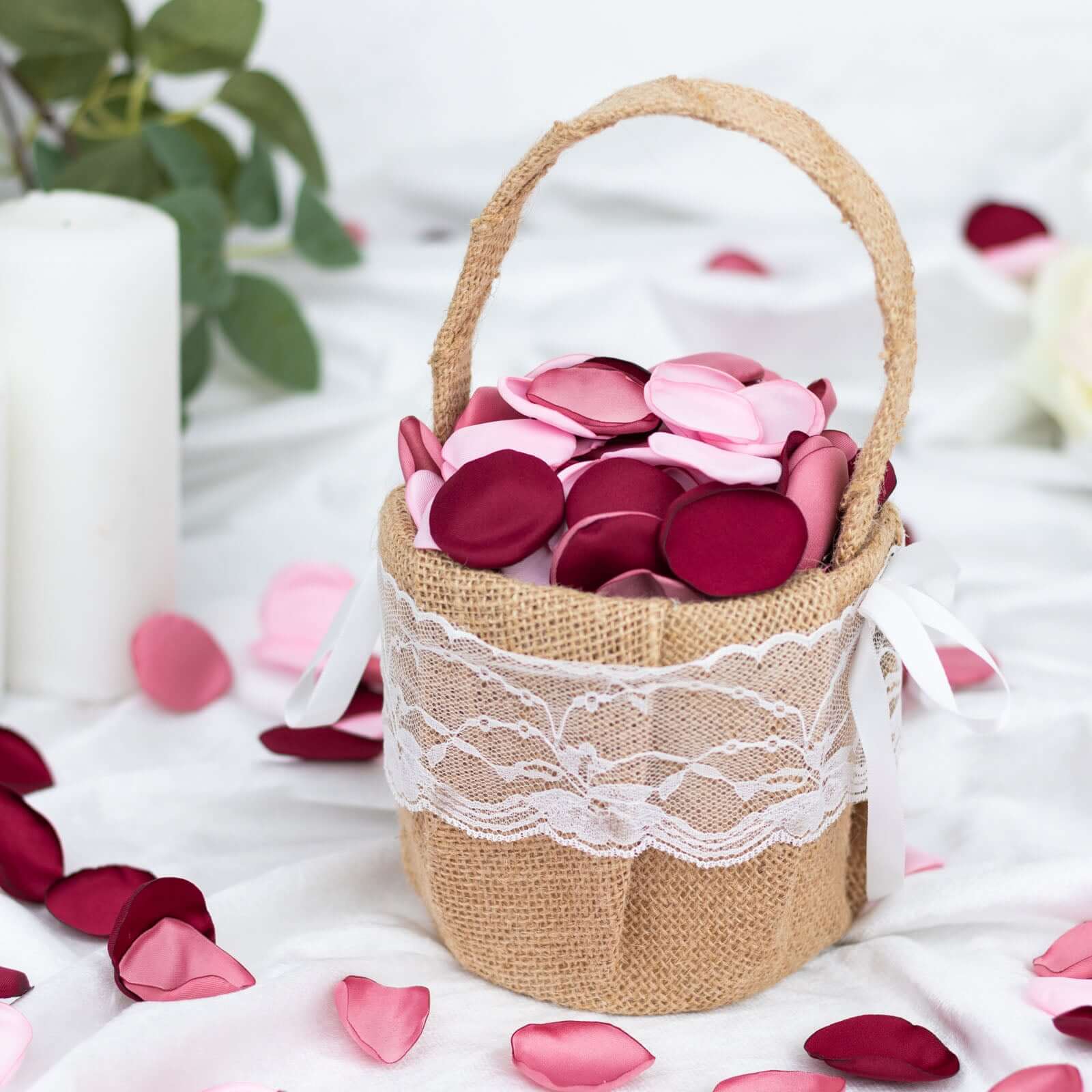 400-Pack Rose Petals Life-Like Flower Confetti Dusty Rose Mix Matte Silk Round - Decorative Event Table Scatters 2"