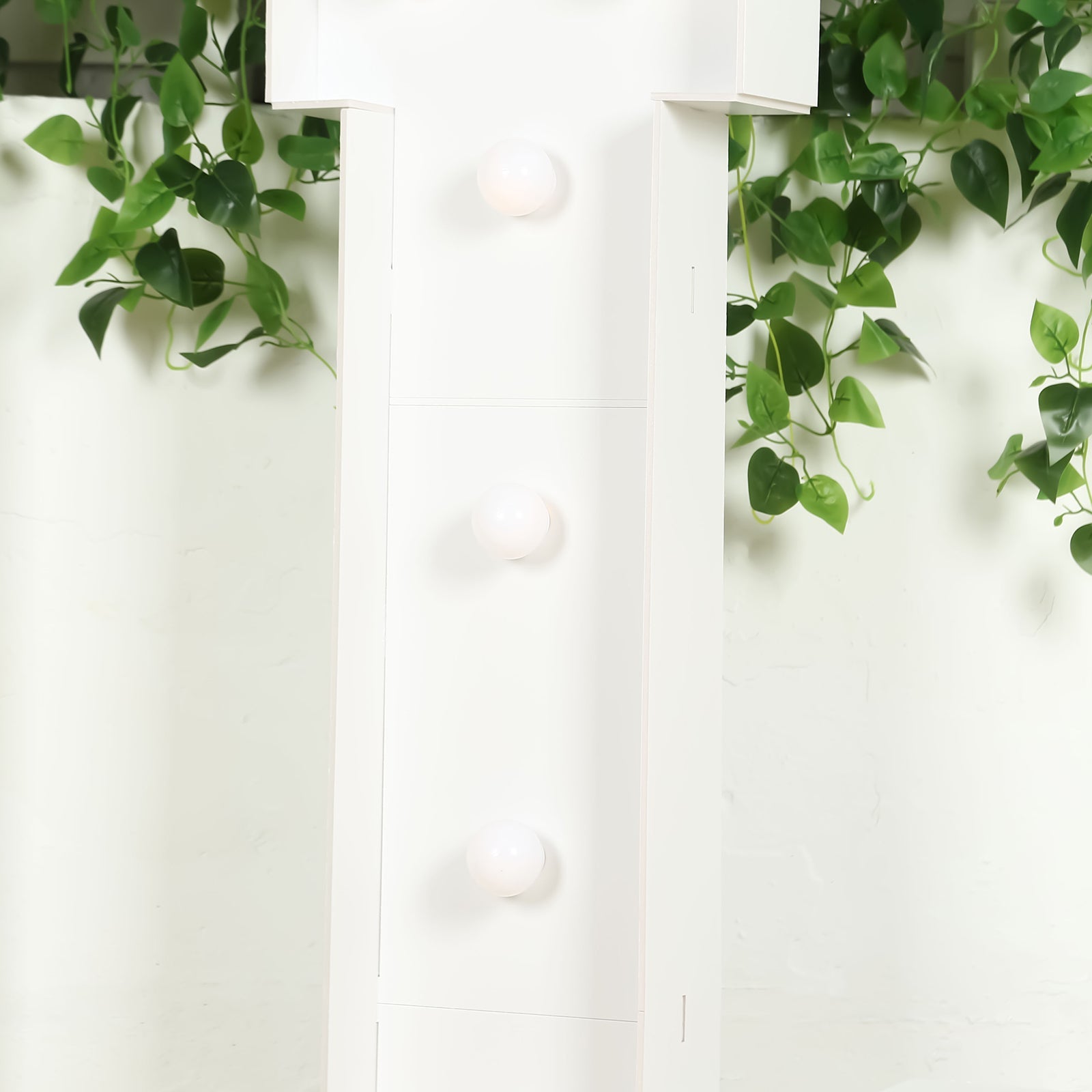 Giant LED Marquee Light Up Letter "L", White 4ft Pre-Cut Foam Board with 10 Warm White Battery Operated LEDs, Glue Gun and Sticks