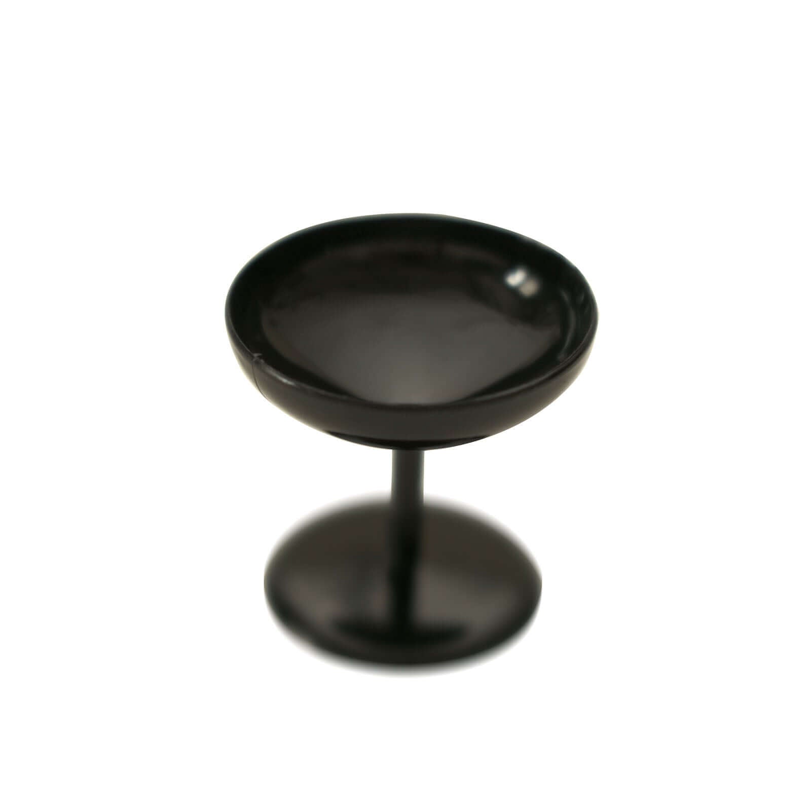 12-Pack Dessert Cup Candy Dishes Black - Decorative Mini Pedestal Stands for Treats 2"
