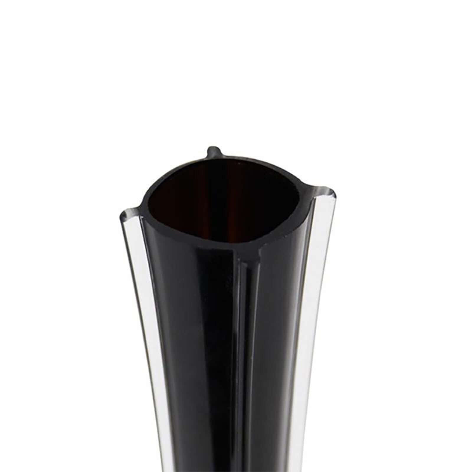 6-Pack Glass Eiffel Tower Flower Vases Black - Tall Wedding Table Decor 24"