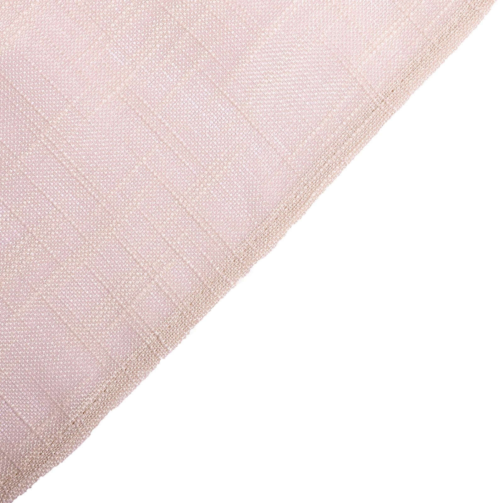 Linen 72"x72" Table Overlay Square Tablecloth Blush - Slubby Textured Wrinkle-Resistant Design for Stylish Occasions