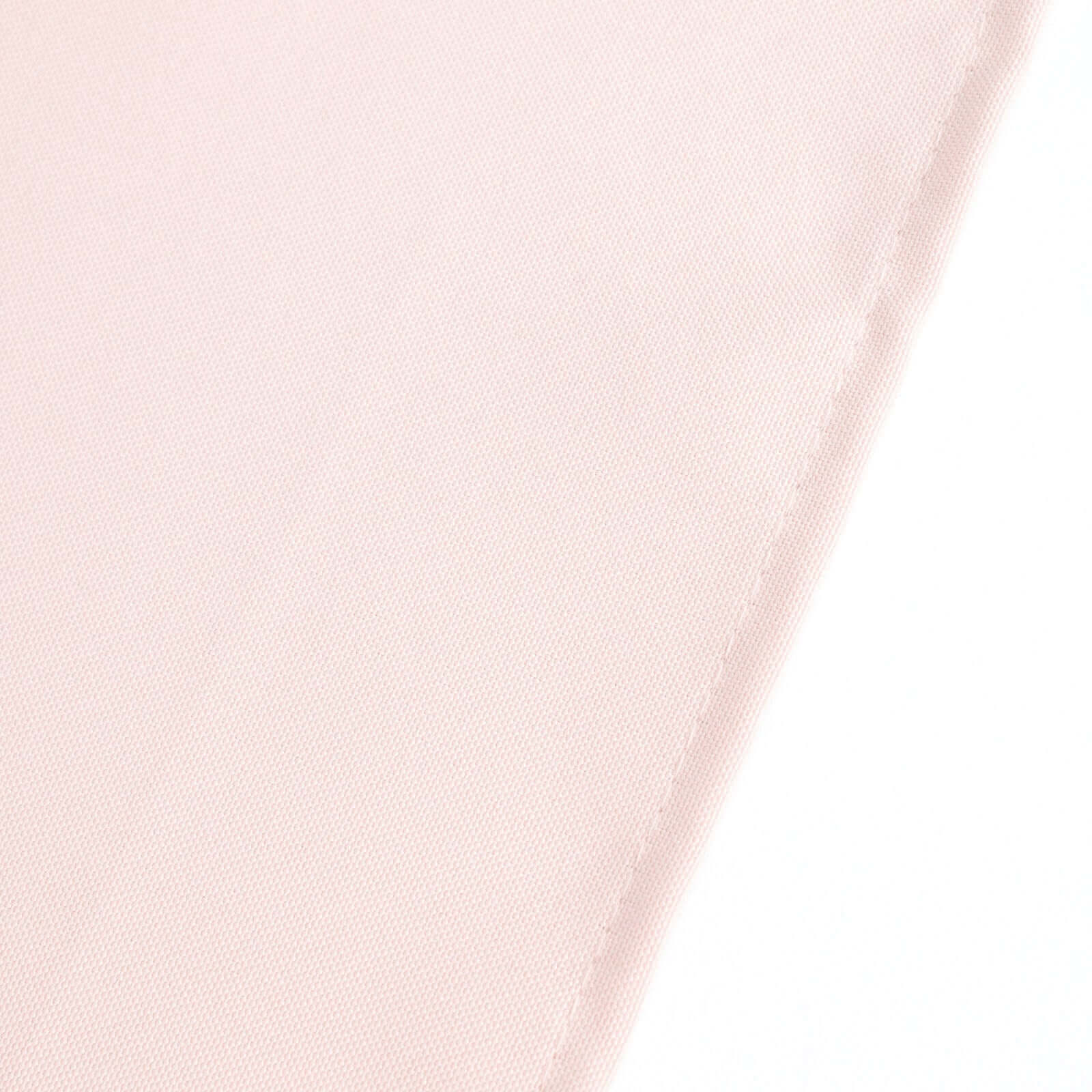 Premium Polyester 90"x132" Rectangle Tablecloth Blush - Seamless 220GSM Stain-Resistant Table Cover