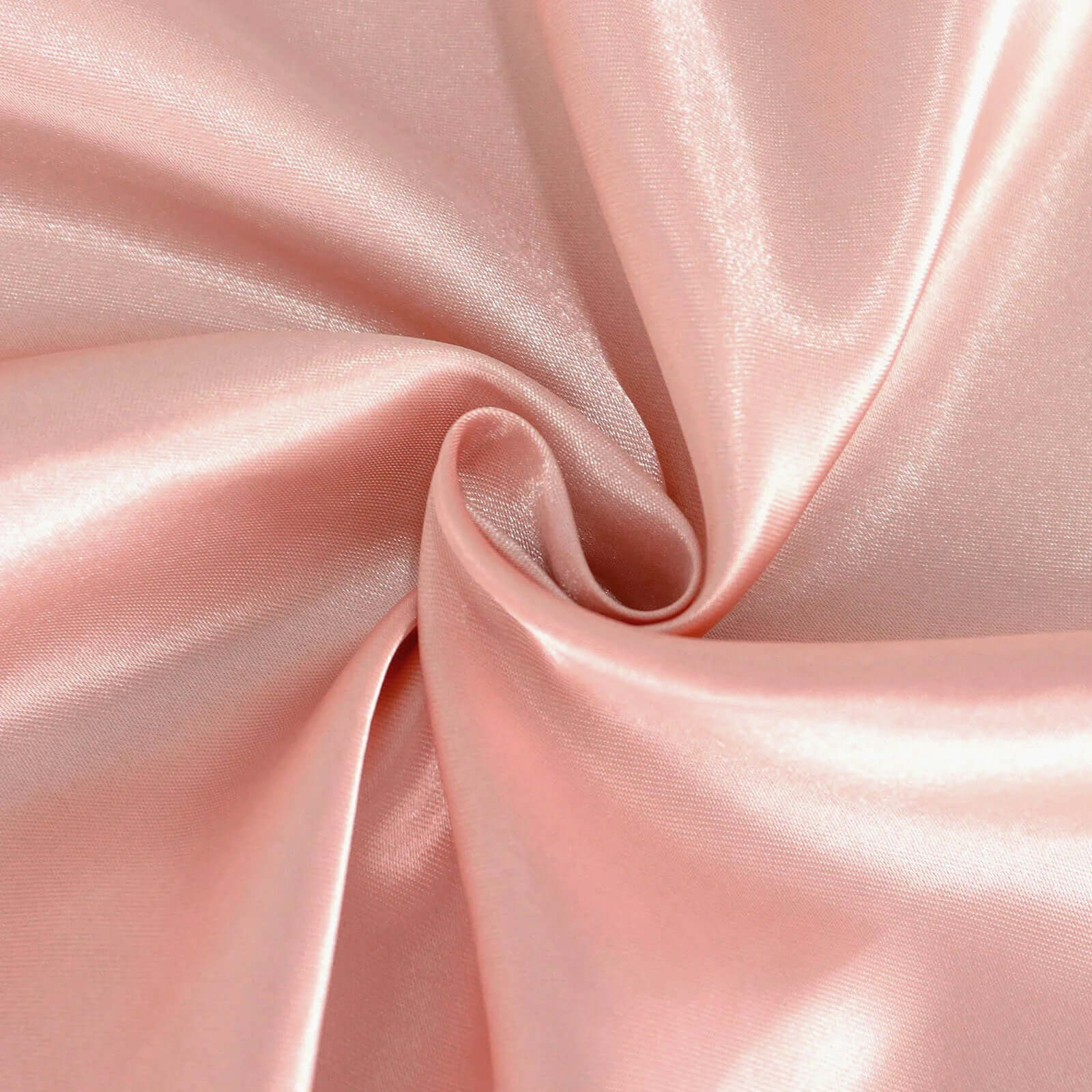 Satin 132" Round Tablecloth Dusty Rose - Stylish Seamless Table Cover