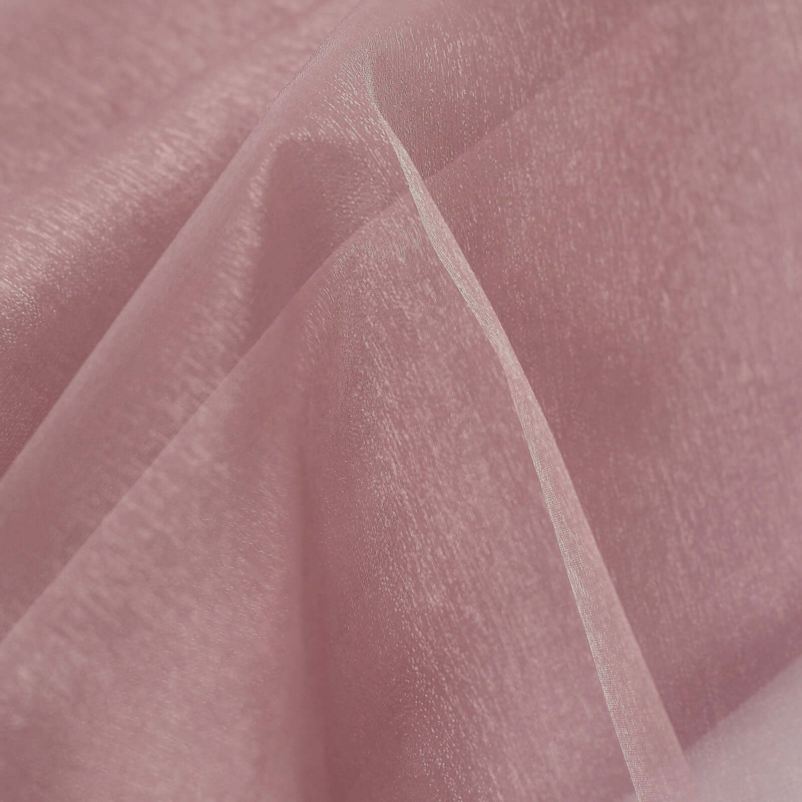54"x10yd Dusty Rose Solid Sheer Chiffon Fabric Bolt, DIY Voile Drapery Fabric