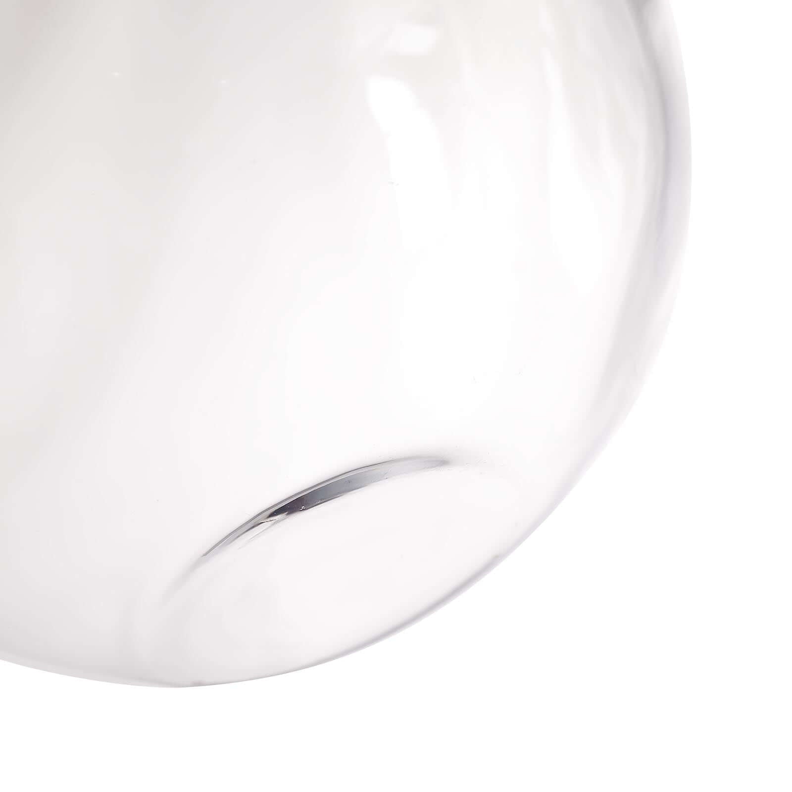 Glass Sphere Vase Slant Cut Design Clear - Hobnail Bubble Candle Holder for Wedding Tables 9"
