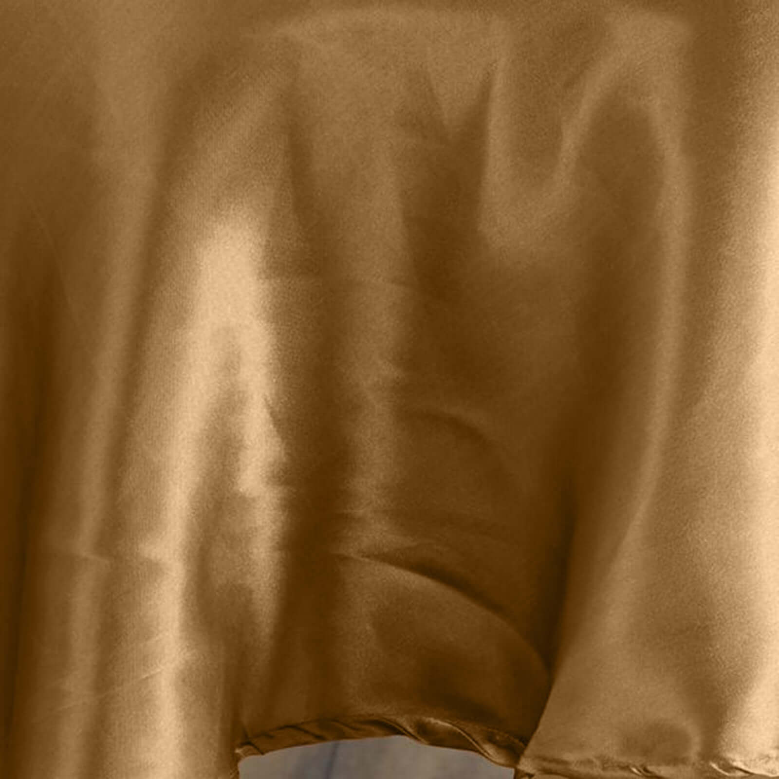 Satin 90" Round Tablecloth Gold - Smooth and Lustrous Table Cover