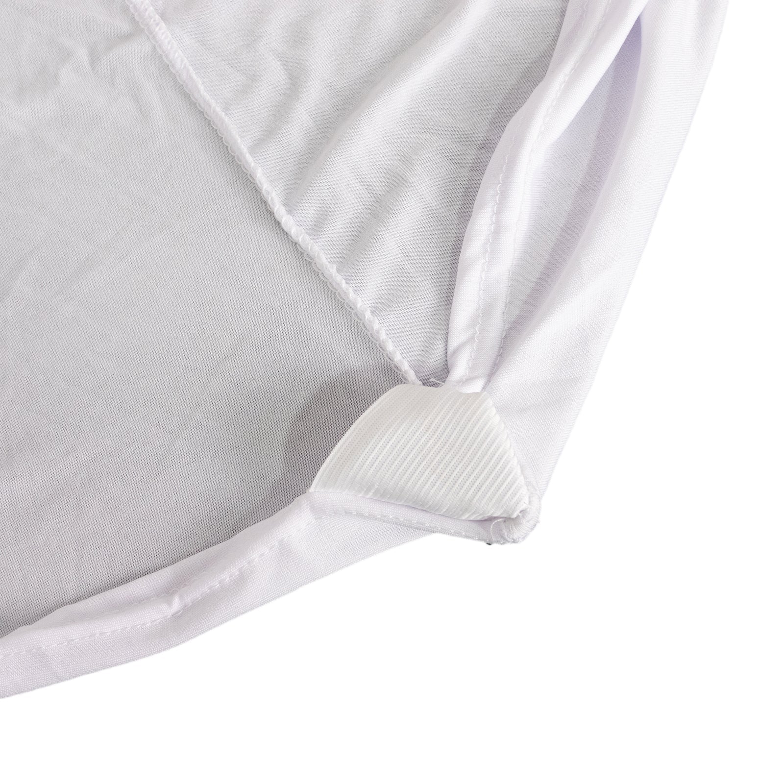 Spandex Chair Cover Madrid Style for Banquet Chairs White - Stylish Stretch 180GSM Fitted Slipcover for Weddings