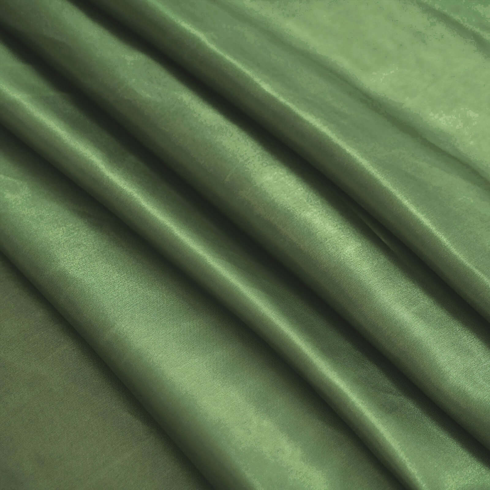 Satin 120" Round Tablecloth Olive Green - Stylish Seamless Table Cover