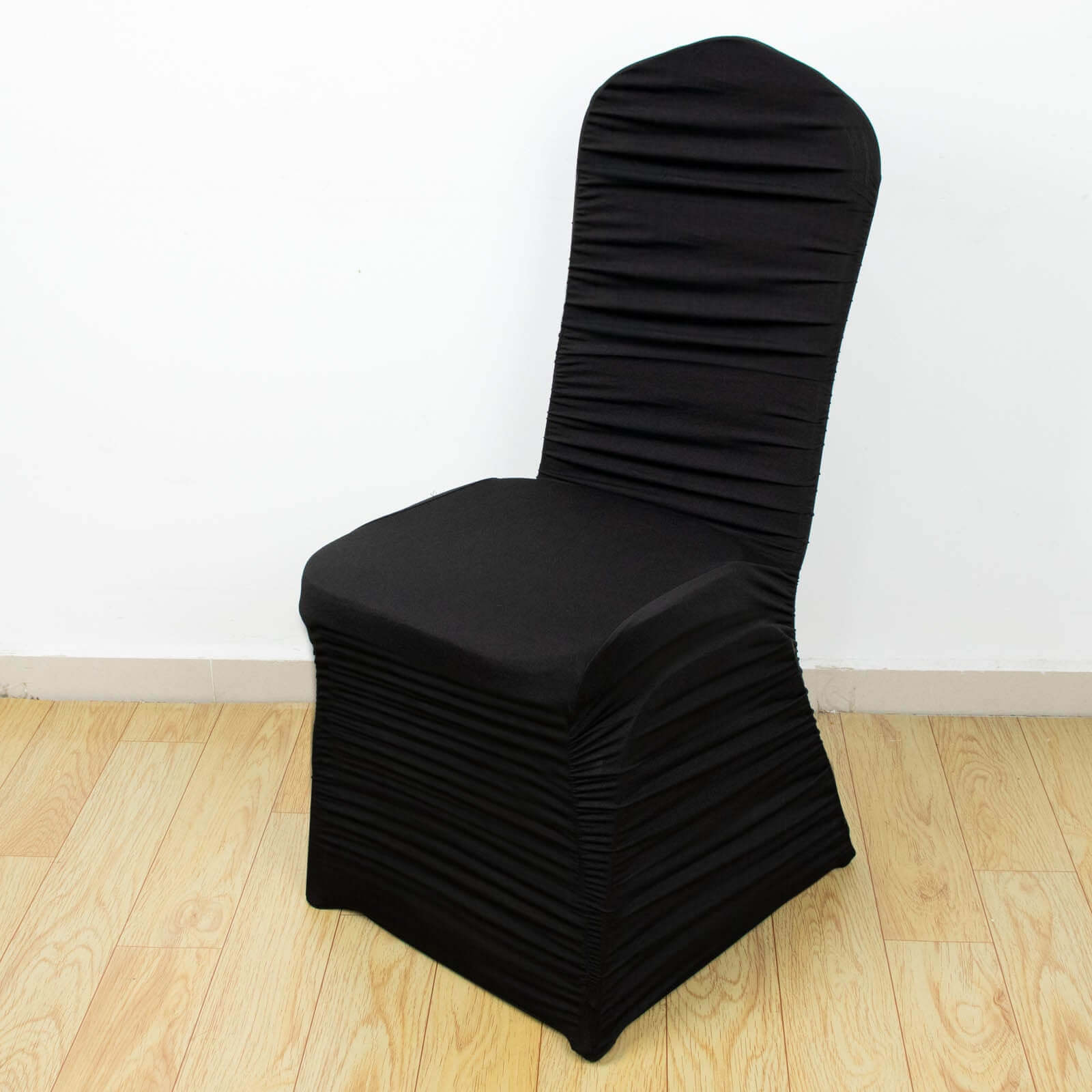 Stretch Spandex Chair Cover Rouge for Banquet Chairs Black - Fitted Slip-On Slipcover