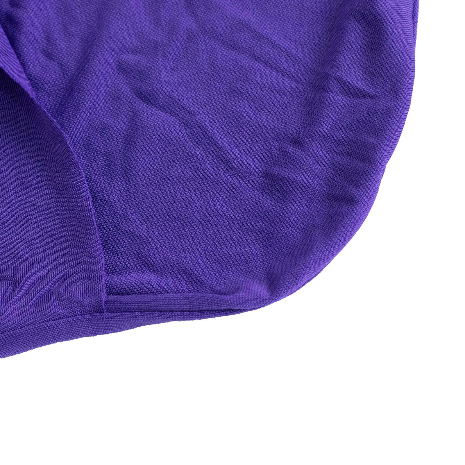 Spandex Chair Cover with Purple Rhinestone Buckled Sash Band Blush - Stretch Fitted Slipcover