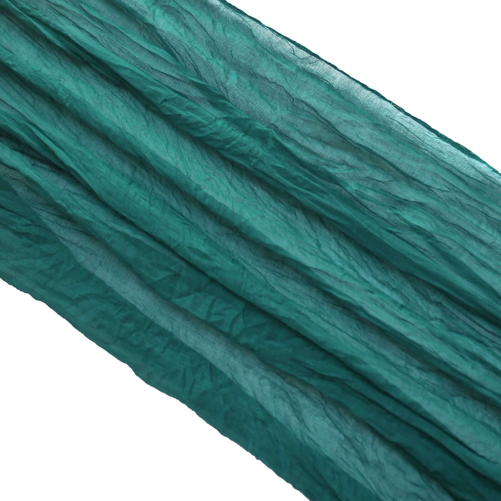 Gauze Cheesecloth 10ft Table Runner Peacock Teal - Rustic Boho Style