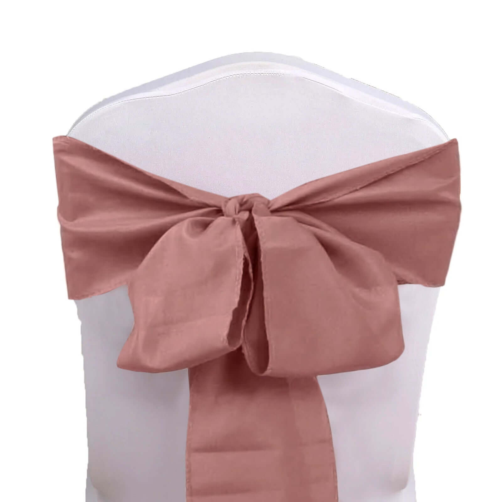 5 Pack Polyester Chair Sashes Cinnamon Rose 6"x108"