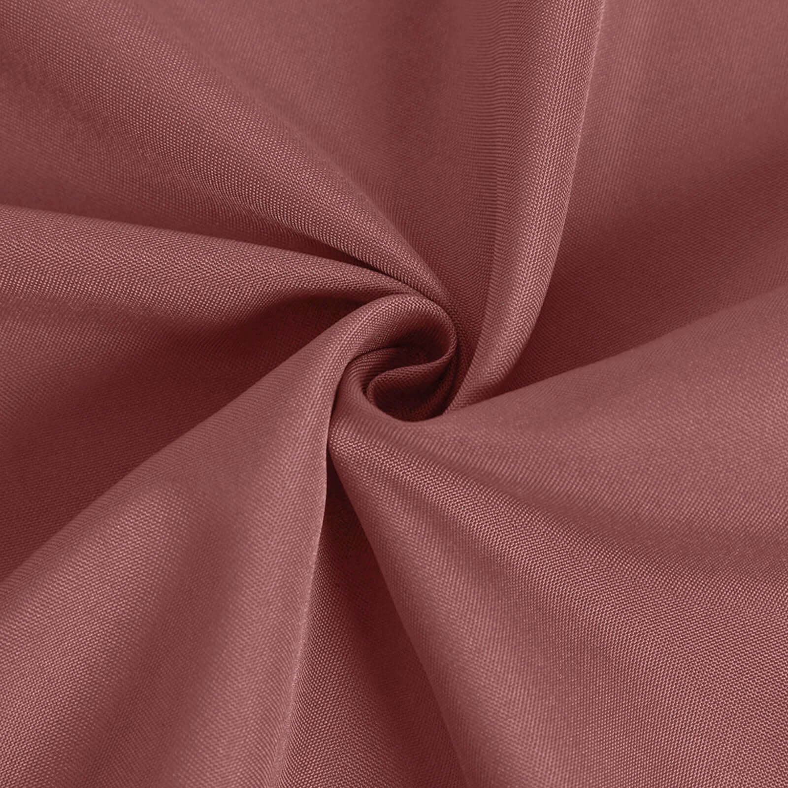 90"x132" Cinnamon Rose Seamless Polyester Rectangular Tablecloth for 6 Foot Table With Floor-Length Drop