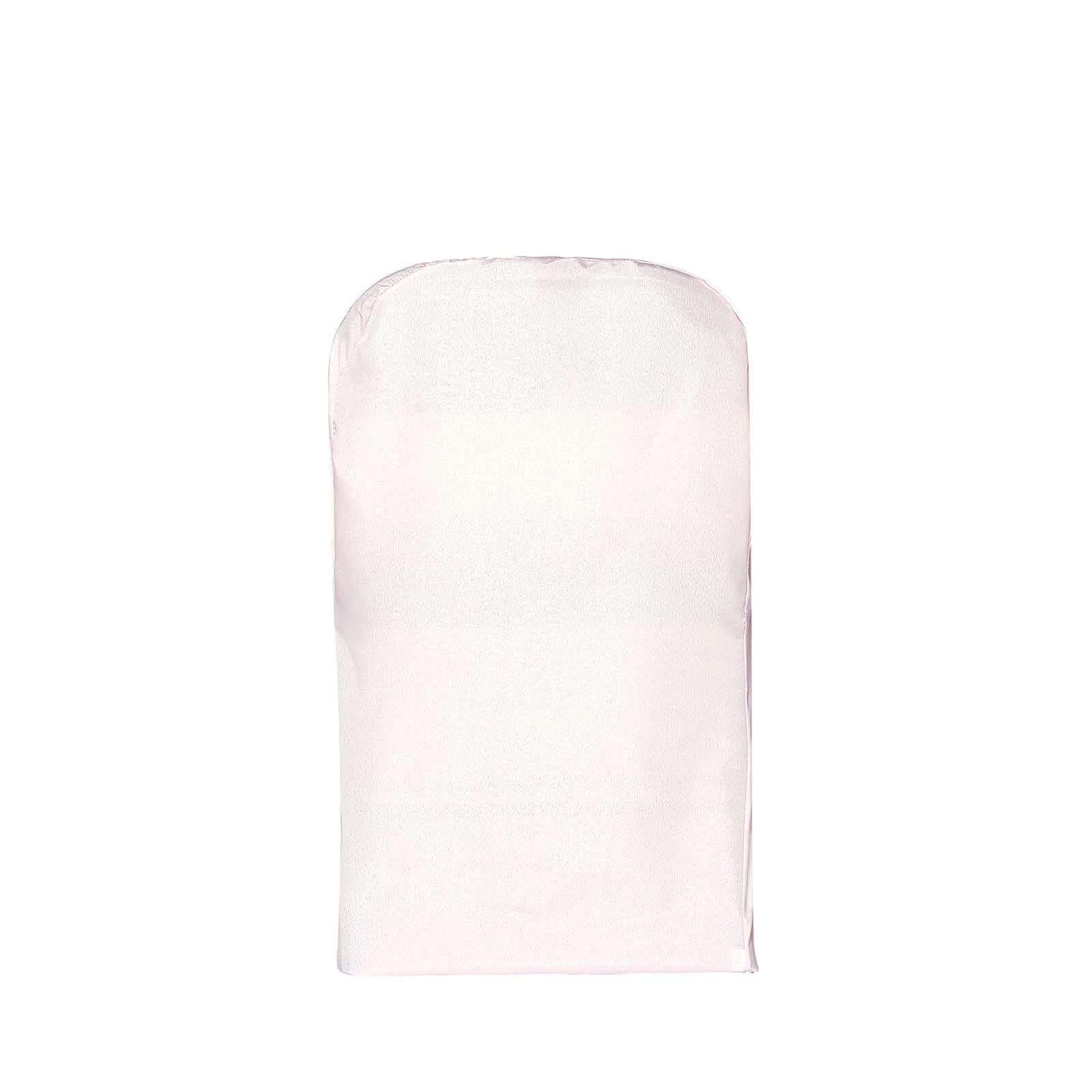 Polyester Slip On Folding Chair Covers Blush - Stain-Resistant Reusable Durable Fabric