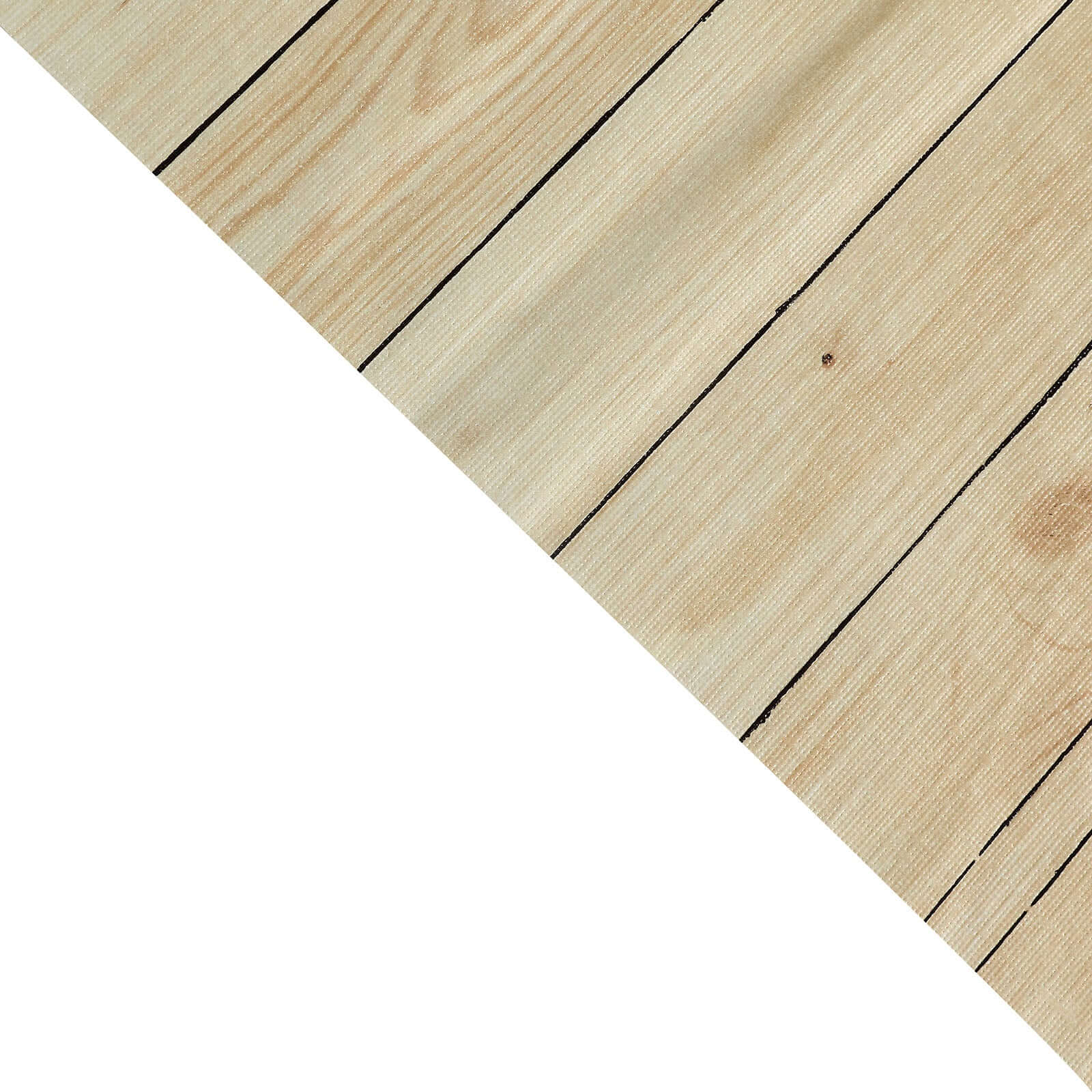 Plastic Table Cover Natural Rectangle with Rustic Wooden Print - Durable PVC Disposable Tablecloth 52"x108"