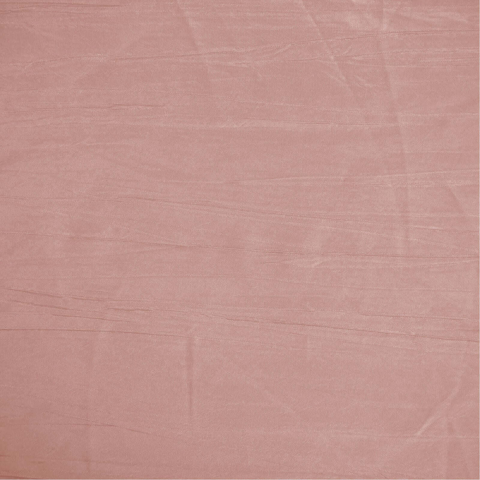 Taffeta 90"x90" Table Overlay Square Tablecloth Dusty Rose - Accordion Crinkle Table Cover