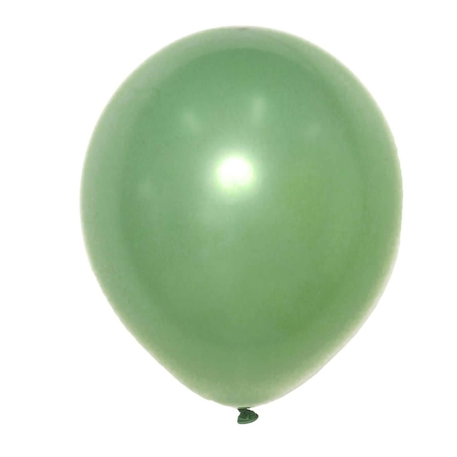 25 Pack 12" Matte Pastel Dusty Sage Green Helium Air Latex Party Balloons